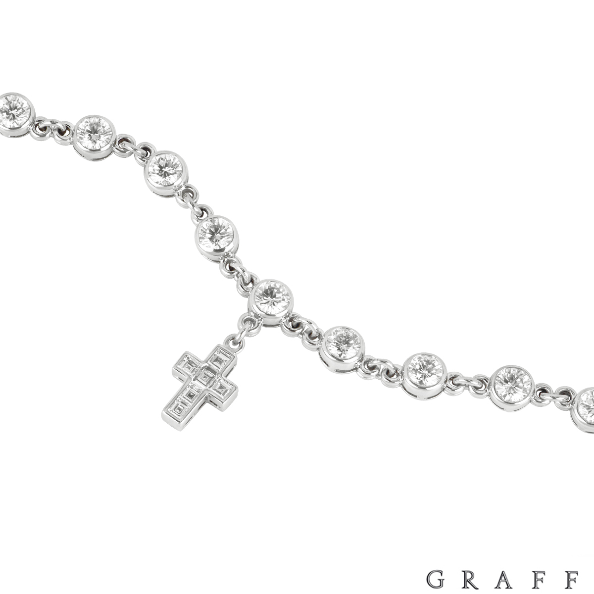 Graff White Gold Diamond Bracelet 10.25ct TDW